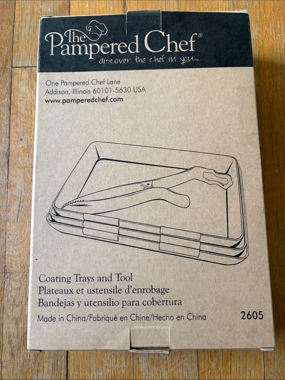 NEW Pampered Chef Brown Kraft Coating Trays and Tool Pack